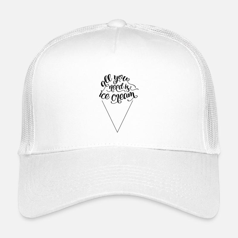 Alles, was Sie brauchen, ist ein Eis - Kinder Trucker-Cap - Weiß