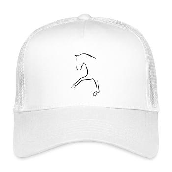 2541614 128432776 dressage horse - Kids’ Trucker Cap - white - Front