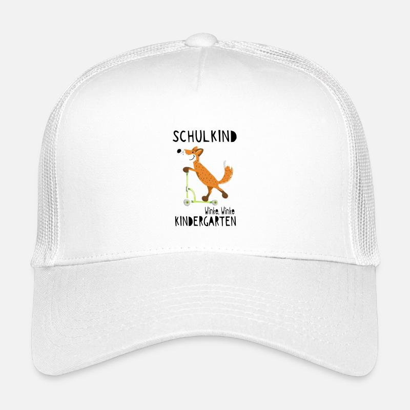 Schulkind und winke Kindergarten - Einschulung Kinder Trucker-Cap