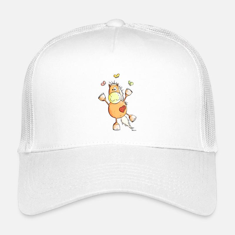 Cheval avec des papillons Casquette trucker enfant