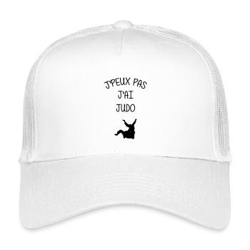 Judo / Judoka / Judokate / Fight / Fighter / Sport - Casquette trucker enfant - blanc - Devant