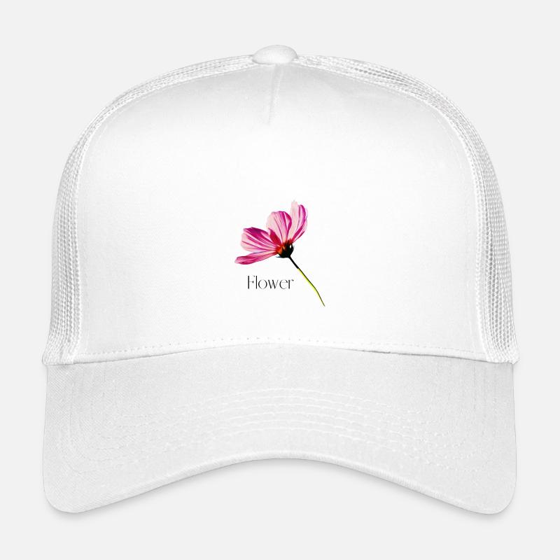Blume - Kinder Trucker-Cap - Weiß