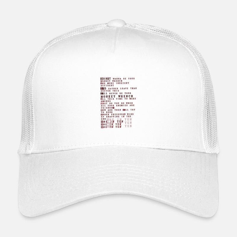 Foo fighters lyrics - monkey wrench - Kinder Trucker-Cap - Weiß