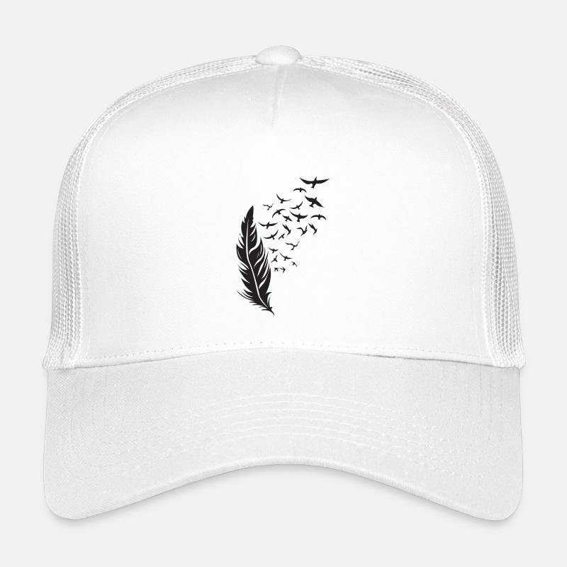 Federflug Silhouette mit Vogelzug Kinder Trucker-Cap