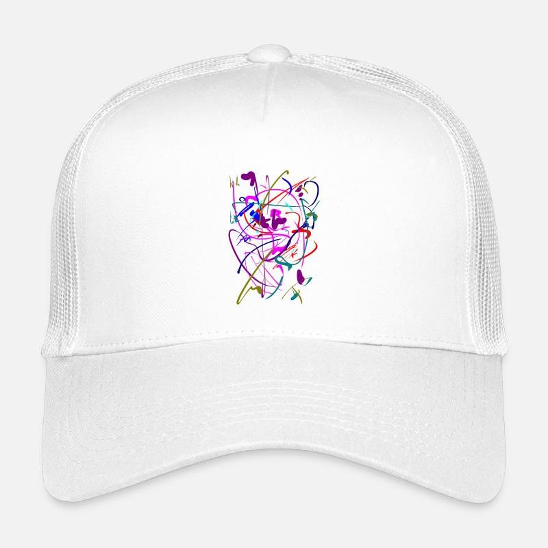 Abstrakt - Kinder Trucker-Cap - Weiß
