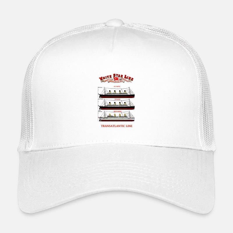TITANIC BRITANIC Kreation Louis RUNEMBERG © Adagp - Kinder Trucker-Cap - Weiß