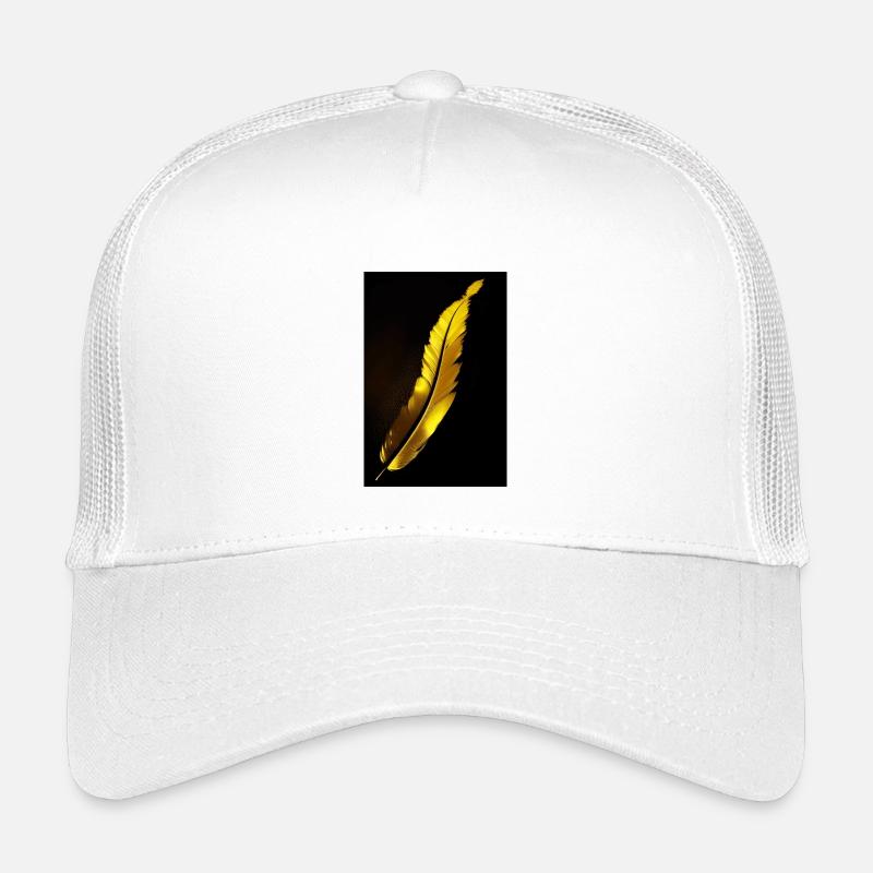 Feather - Kids’ Trucker Cap - white