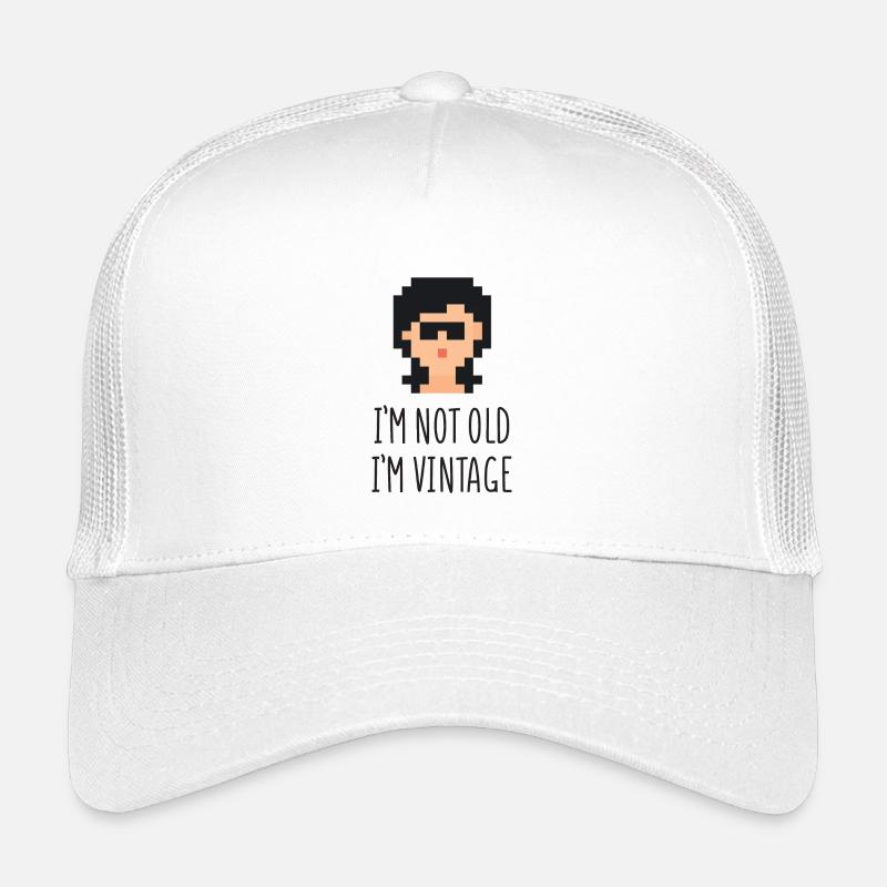 Ich bin nicht alt Ich bin Vintage - Kinder Trucker-Cap - Weiß