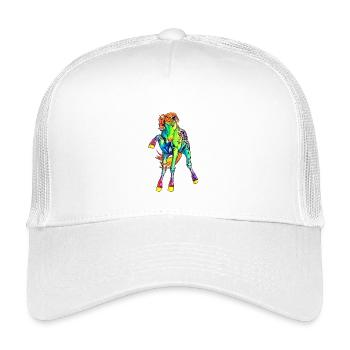 neon horse - Kids’ Trucker Cap - white - Front