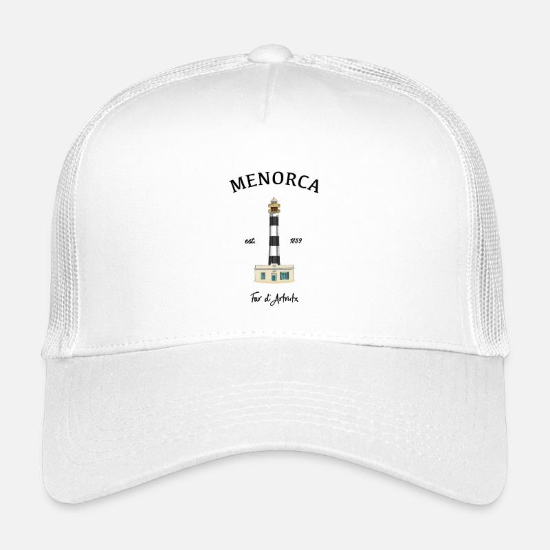 Menorca, lighthouse at Cap d'Artrutx, drawing Kids’ Trucker Cap