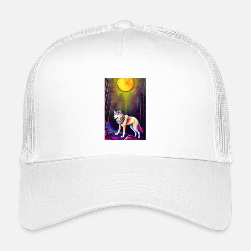 Wolf and Moon Kids’ Trucker Cap