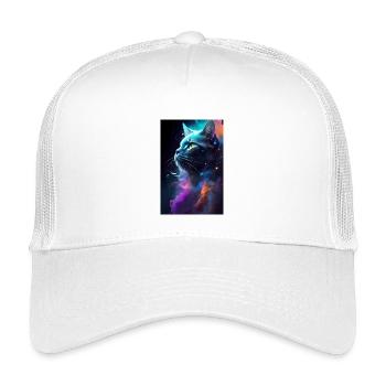 Cat Face - Kids’ Trucker Cap - white - Front