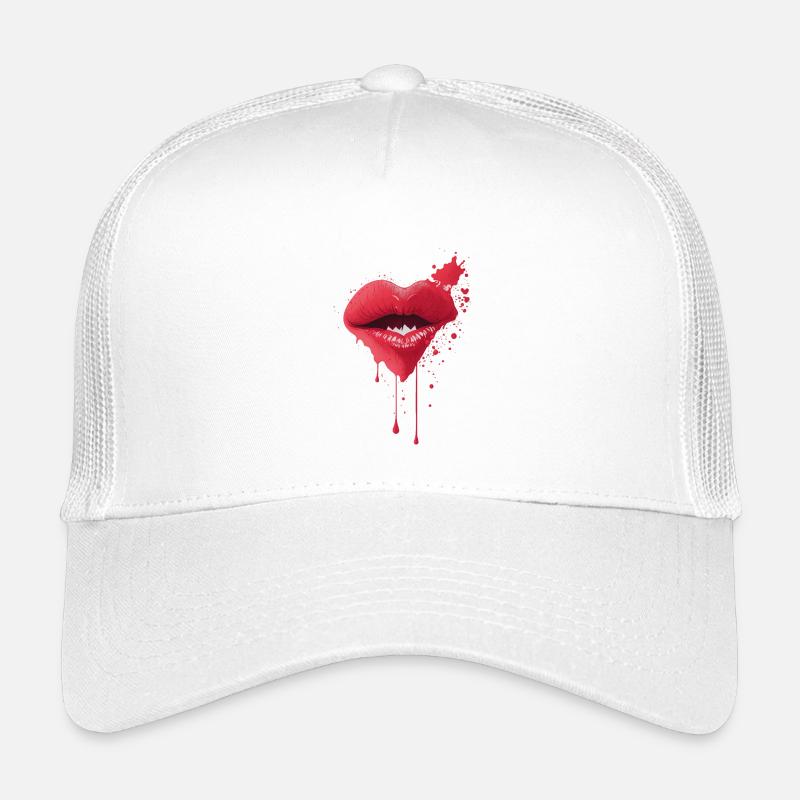 Lovely Lips Melting Red Lips Art Kids’ Trucker Cap