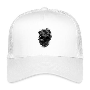 Totenkopf - Kinder Trucker-Cap - Weiß - Vorne
