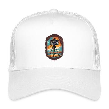 Fotokamera - Kinder Trucker-Cap - Weiß - Vorne