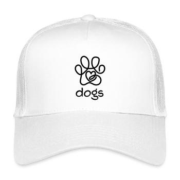 I love dogs - Kids’ Trucker Cap - white - Front