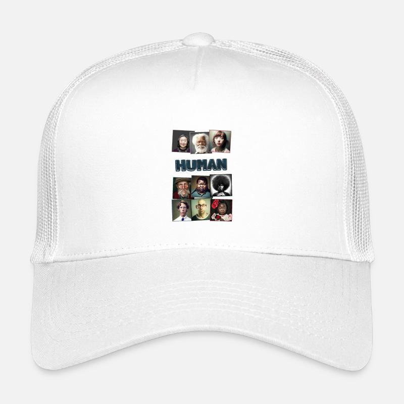 Super Normal 01 Mensch - Kinder Trucker-Cap - Weiß