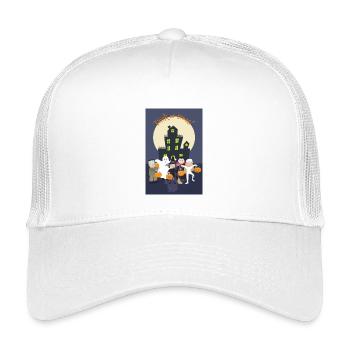 Enfants en costume d’Halloween - Casquette trucker enfant - blanc - Devant