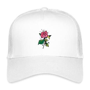 Eine hübsche Rose - Kinder Trucker-Cap - Weiß - Vorne