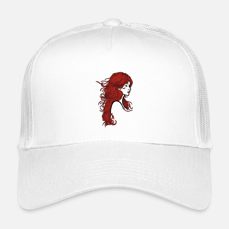 Rothaariges Mädchen Kinder Trucker-Cap