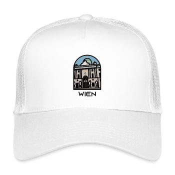 Wien - Hofburg - Kinder Trucker-Cap - Weiß - Vorne