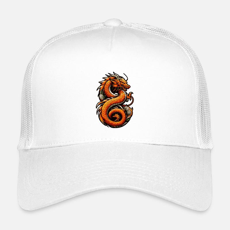 DRAGON MAJESTUEUX | LUNAIRE DORÉ Casquette trucker enfant