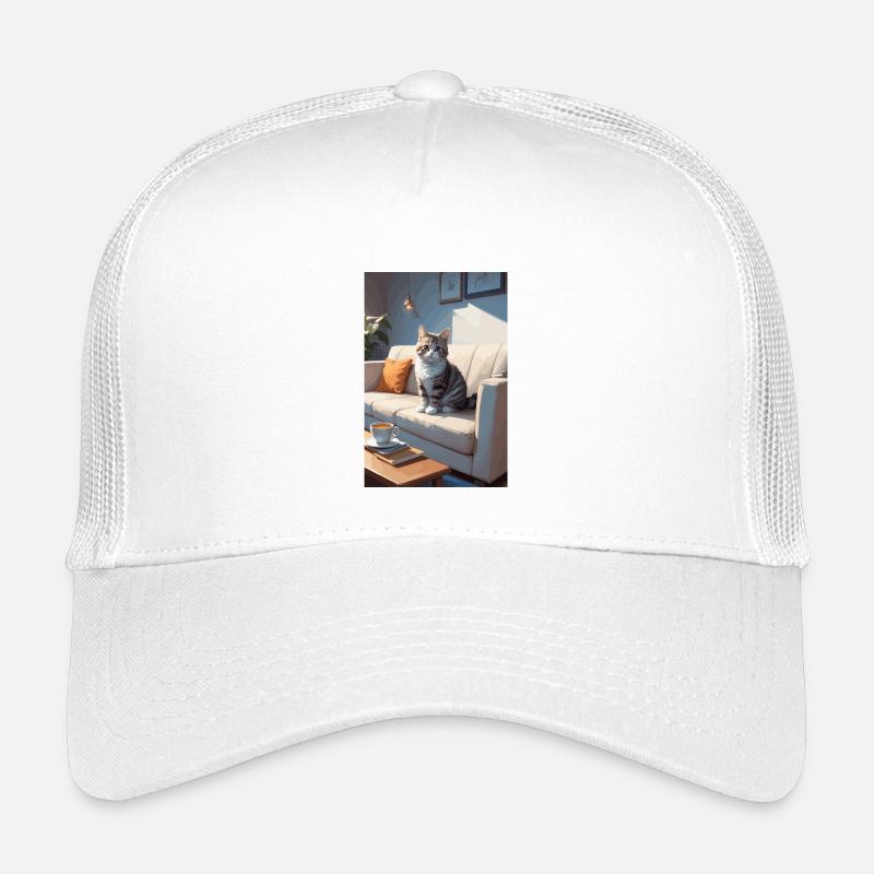 Katze auf Sofa Kinder Trucker-Cap