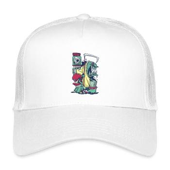 Scheusale - Kinder Trucker-Cap - Weiß - Vorne