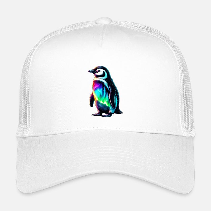 Aurora Borealis Pinguin Kinder Trucker-Cap