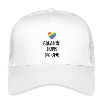 Mois de la fierté LGBT - L’égalité ne fait de mal à personne - Casquette trucker enfant - blanc - Devant