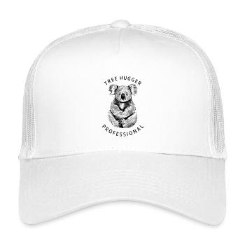 Écolo professionnel - Koala minimaliste - Casquette trucker enfant - blanc - Devant