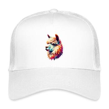 Polygonal Alpaca - Kids’ Trucker Cap - white - Front