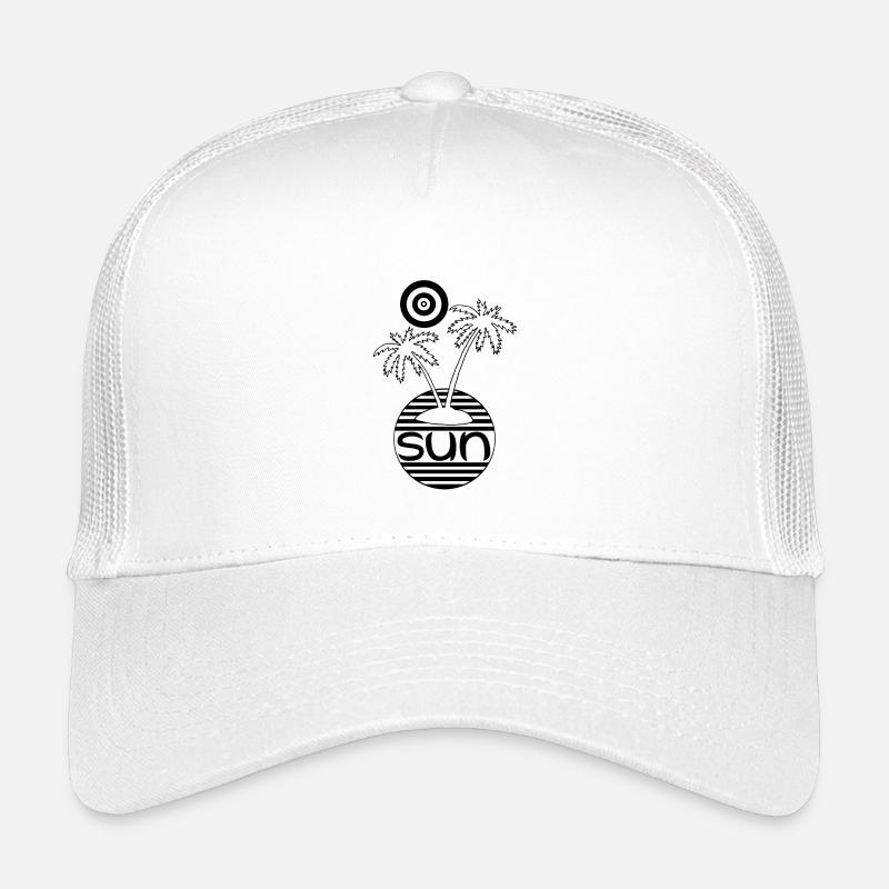 Sun in Paradise (Black) Kids’ Trucker Cap