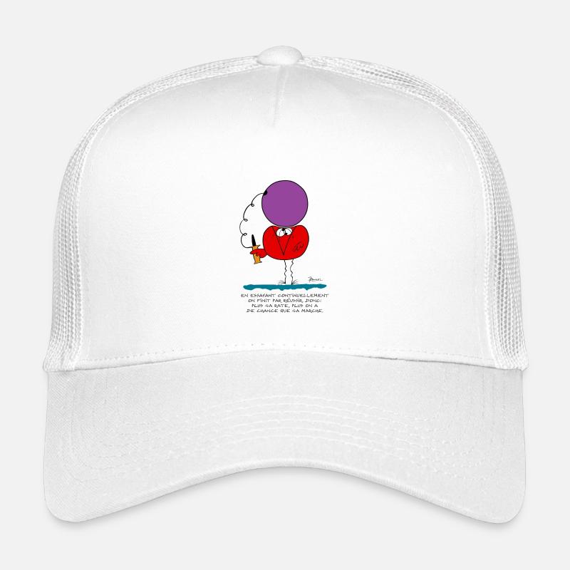 Indem wir ständig versuchen, ... - Kinder Trucker-Cap - Weiß