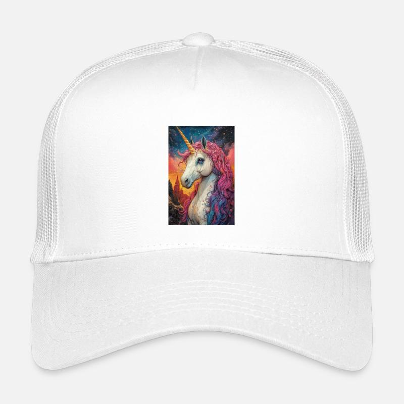 Starfire Rainbow Unicorn Kids’ Trucker Cap