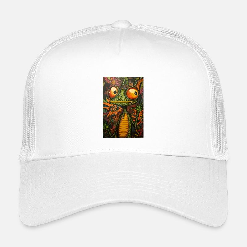 Grenouille psychédélique dans le royaume des fleurs Casquette trucker enfant