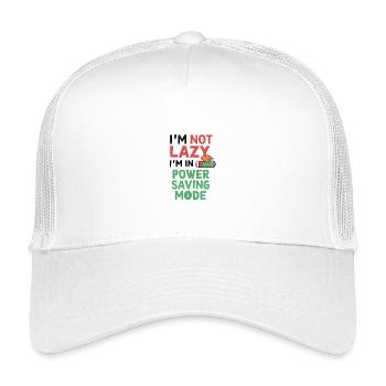 I'm Not Lazy, I'm in Power-Saving Mode - Kids’ Trucker Cap - white - Front