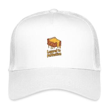 Layered to Perfection - Kids’ Trucker Cap - white - Front