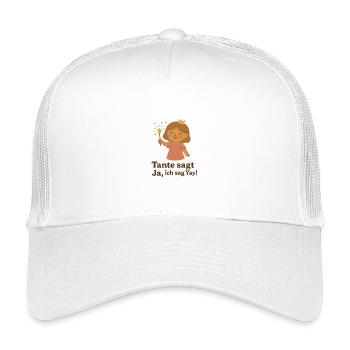 Tante heiratet - Kinder Trucker-Cap - Weiß - Vorne