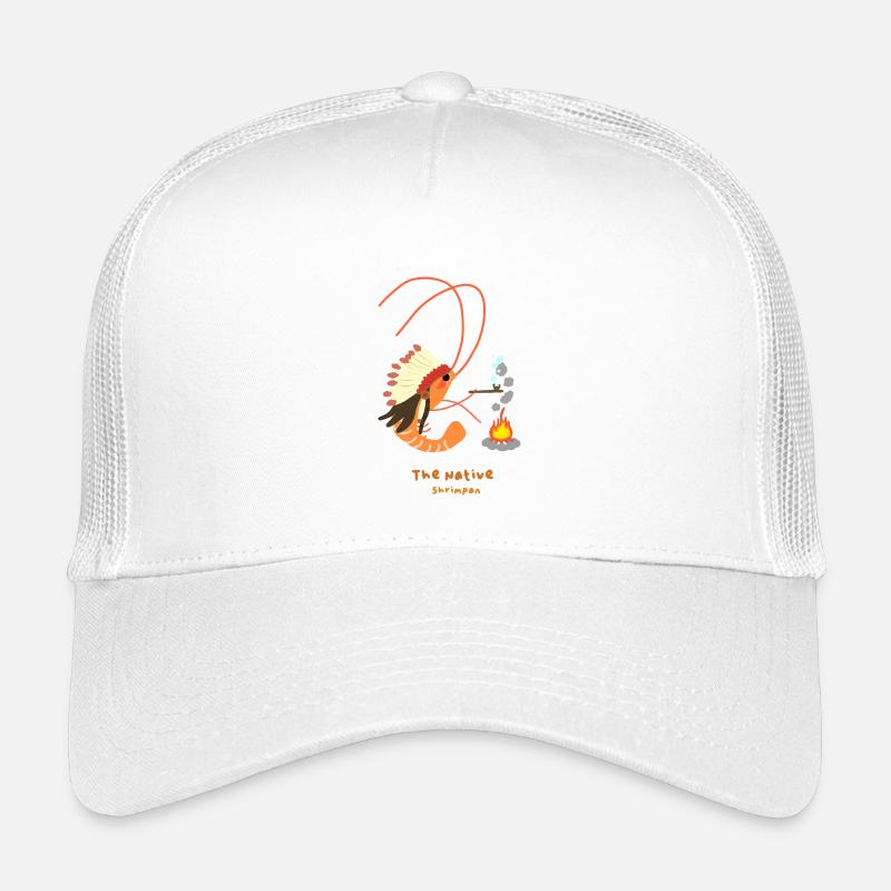 Die einheimischen Garnelen , indianischer Garnelenspaß Kinder Trucker-Cap