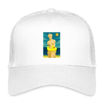 Die Venus (am Strand) - Kinder Trucker-Cap - Weiß - Vorne