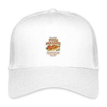 Le paradis de la pizza - Casquette trucker enfant - blanc - Devant