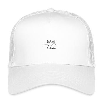 Mindfulness Inhale Exhale Illustration - Kids’ Trucker Cap - white - Front