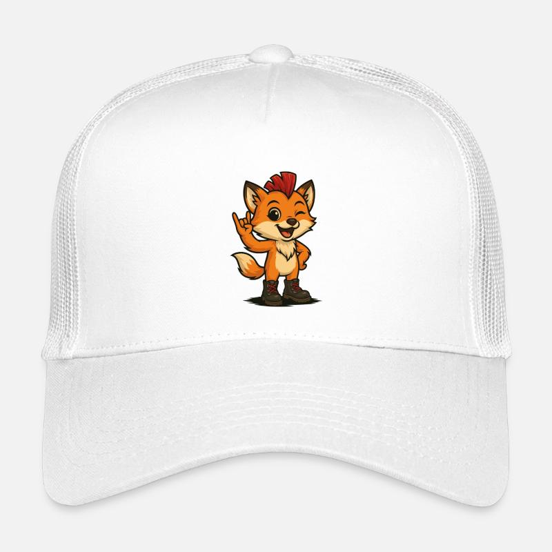 Fuchs mit Punk-Power Kinder Trucker-Cap