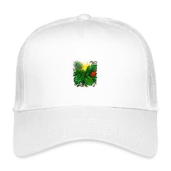 Sunbeam Jungle Burst - Kinder Trucker-Cap - Weiß - Vorne