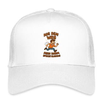 Hors du chemin Toilet Intestines Texte brut - Casquette trucker enfant - blanc - Devant