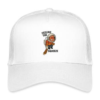 WC Stuhlgang Toilette Witzig Astronaut Kinder - Kinder Trucker-Cap - Weiß - Vorne