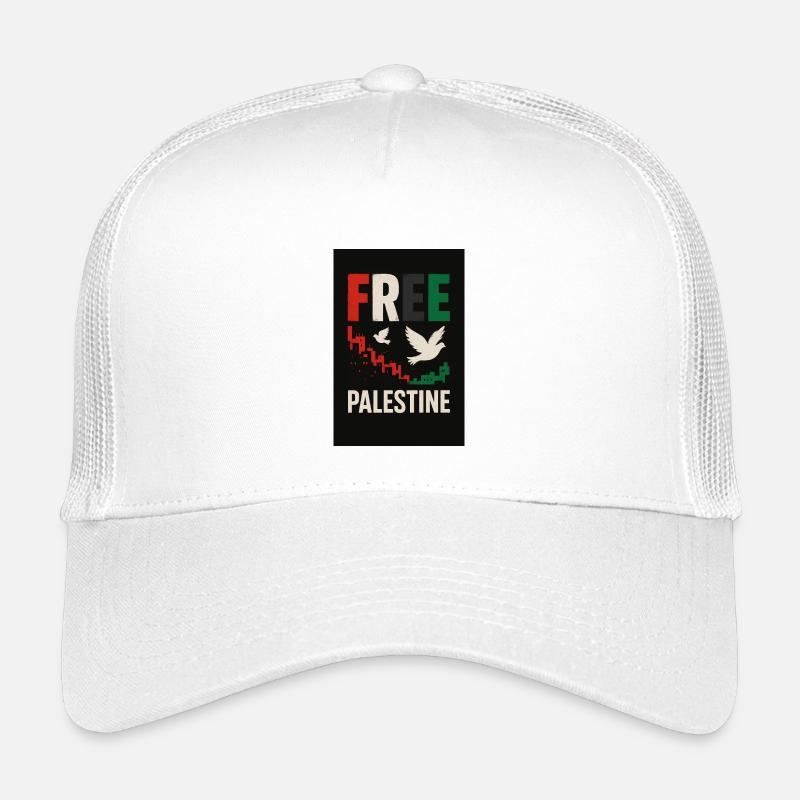 Paix pour la Palestine Conception éco-consciente Casquette trucker enfant