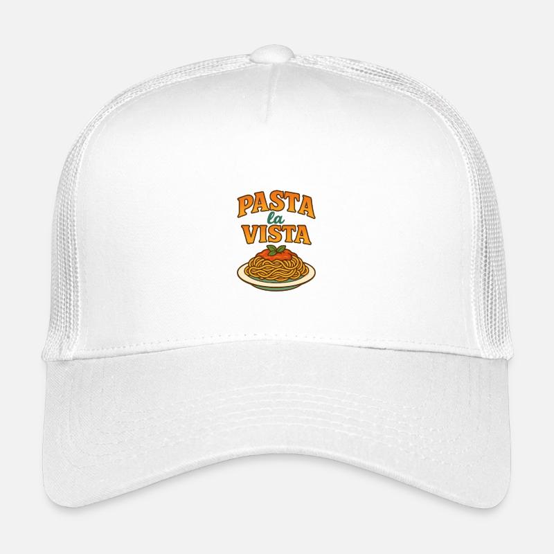 Pasta La Vista Motivational Design - Kinder Trucker-Cap - Weiß