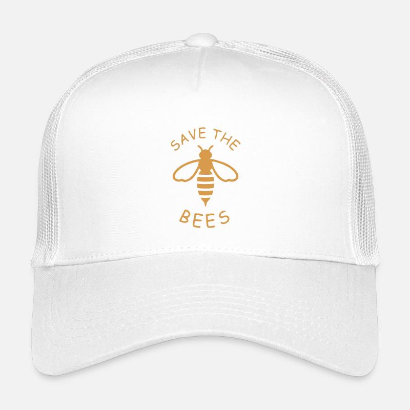Rettet die Bienen Ökodesign - Kinder Trucker-Cap - Weiß